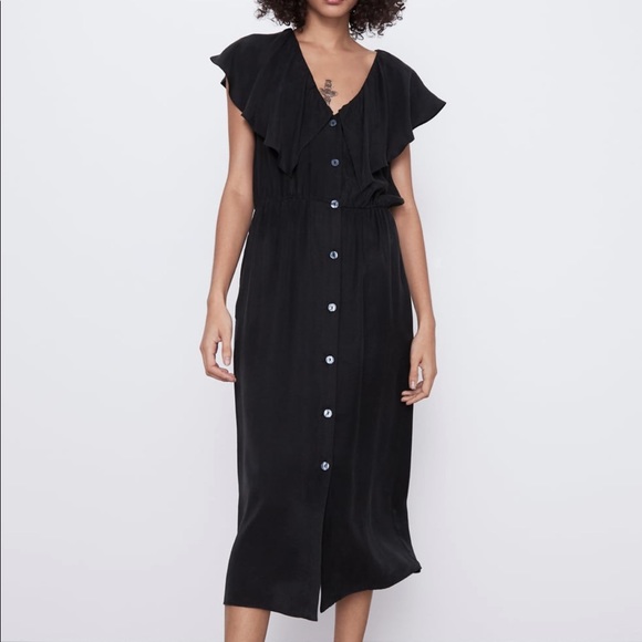 zara ruffled dress - Picture 1 of 2